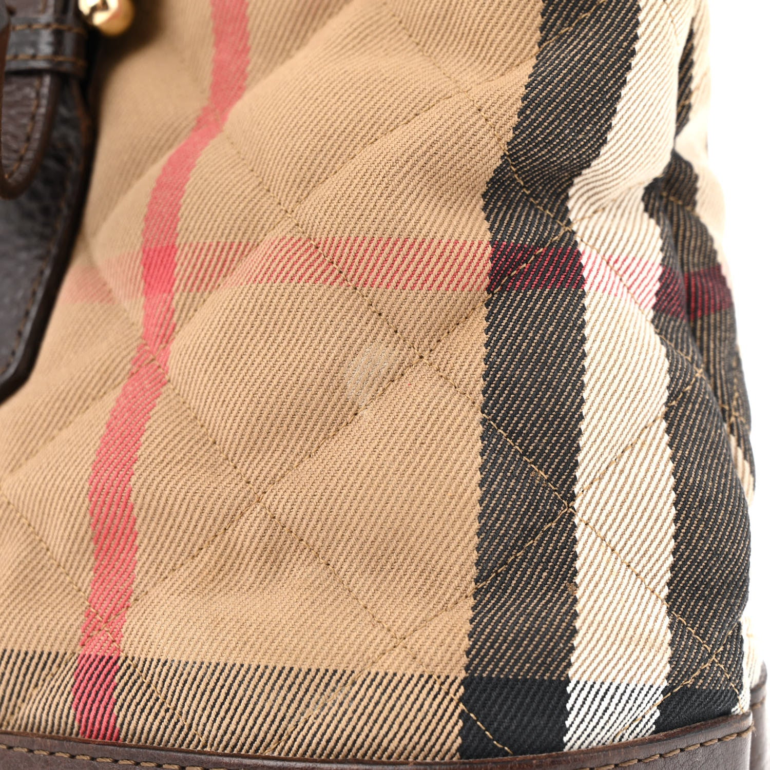 Burberry House Check Quilted Tote Brown 13 of 18