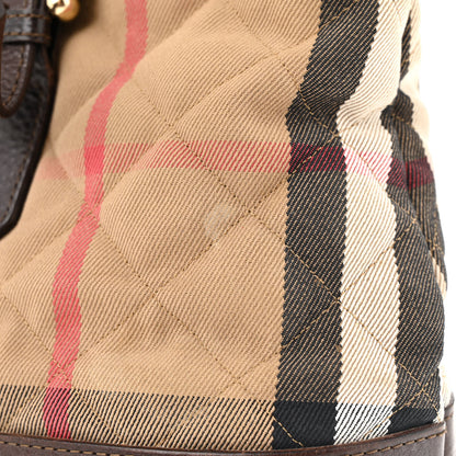 Burberry House Check Quilted Tote Brown 13 of 18
