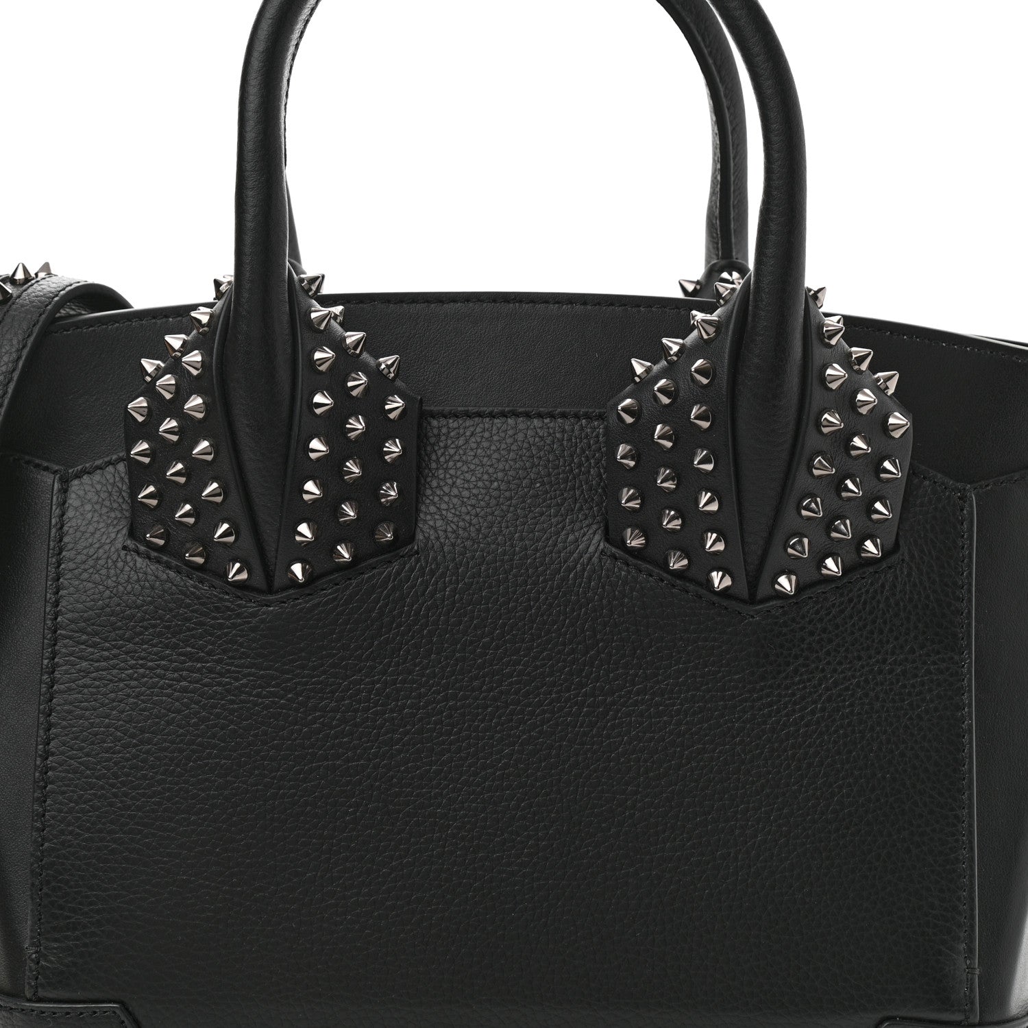 Christian Louboutin Grained Calfskin Spike Small Eloise Tote Black 8 of 10
