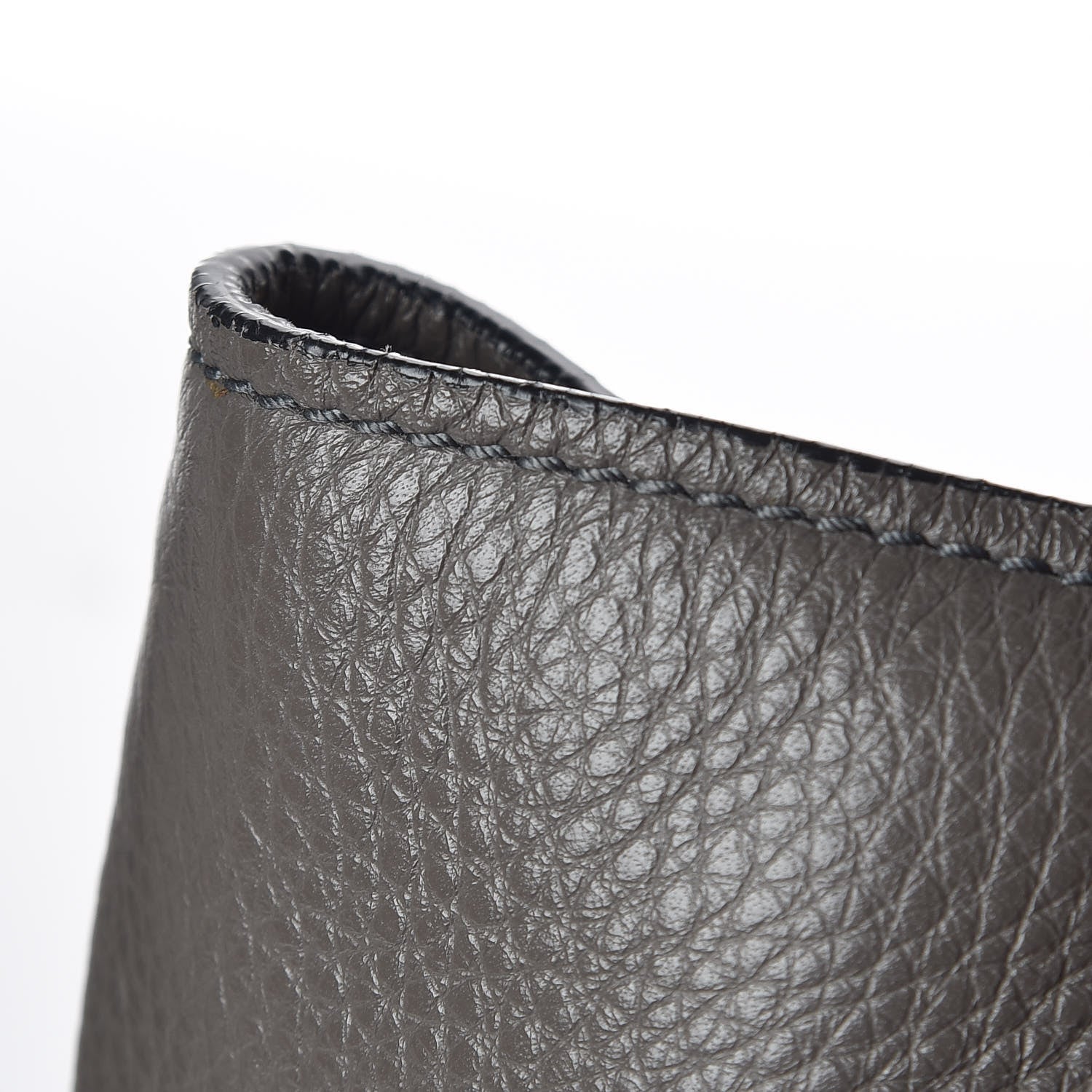 Tom Ford Grained Calfskin Sedgwick Medium Zipper Tote Graphite 13 of 16