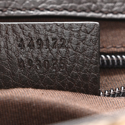 Gucci Monogram Flap Messenger Bag Beige Dark Brown 7 of 10