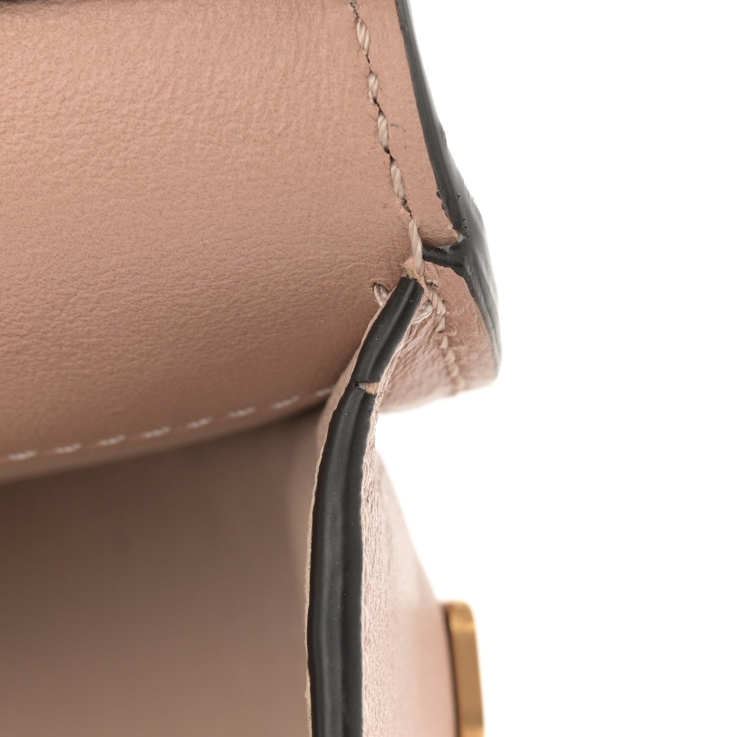 Calfskin Small Nile Bracelet Minaudiere Bag Biscotti Beige