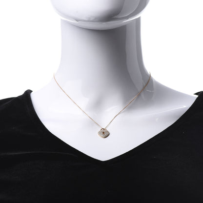 Tiffany 18K Yellow Gold Diamond Heart Lock Pendant Necklace 2 of 7