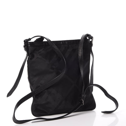 Burberry Nylon Check Crossbody Bag Black 4 of 9