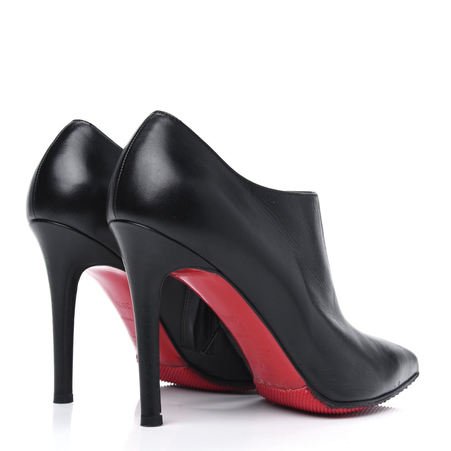 Calfskin Dahlia 100 Ankle Boots 36.5 Black
