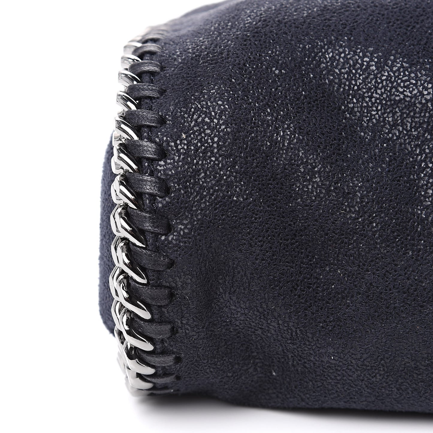 Shaggy Deer Mini Falabella Fold Over ToteNavy