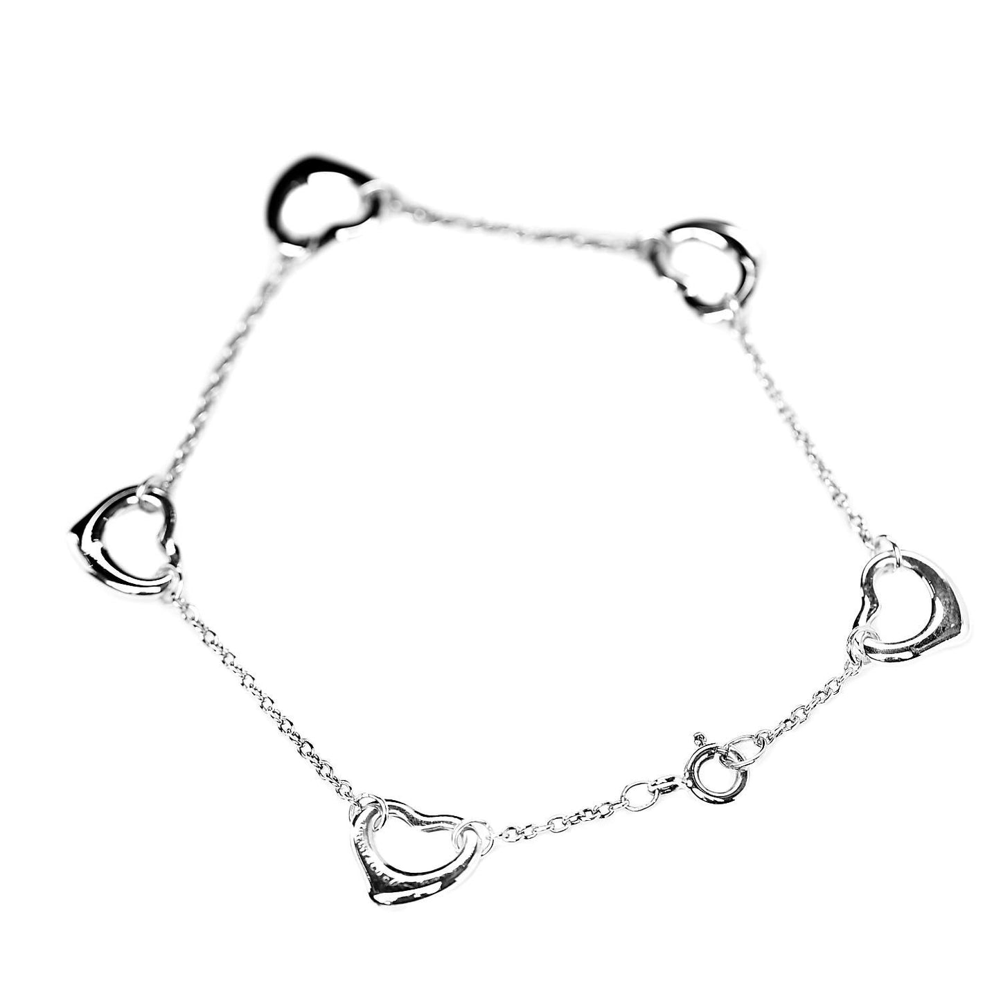 Sterling Silver Elsa Peretti Open Heart Bracelet