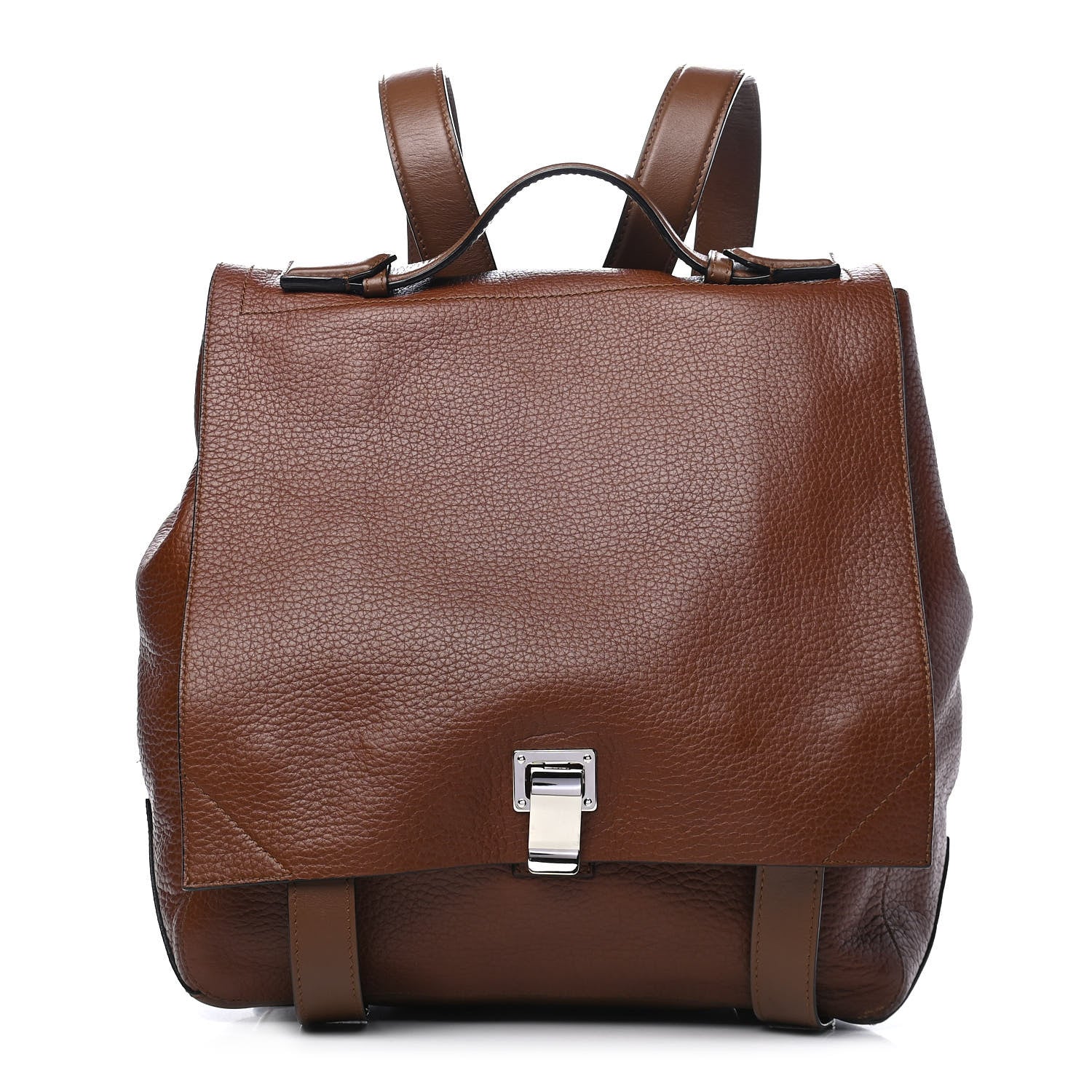 Proenza Schouler Calfskin Large PS Courier Backpack Hazelnut 1 of 12