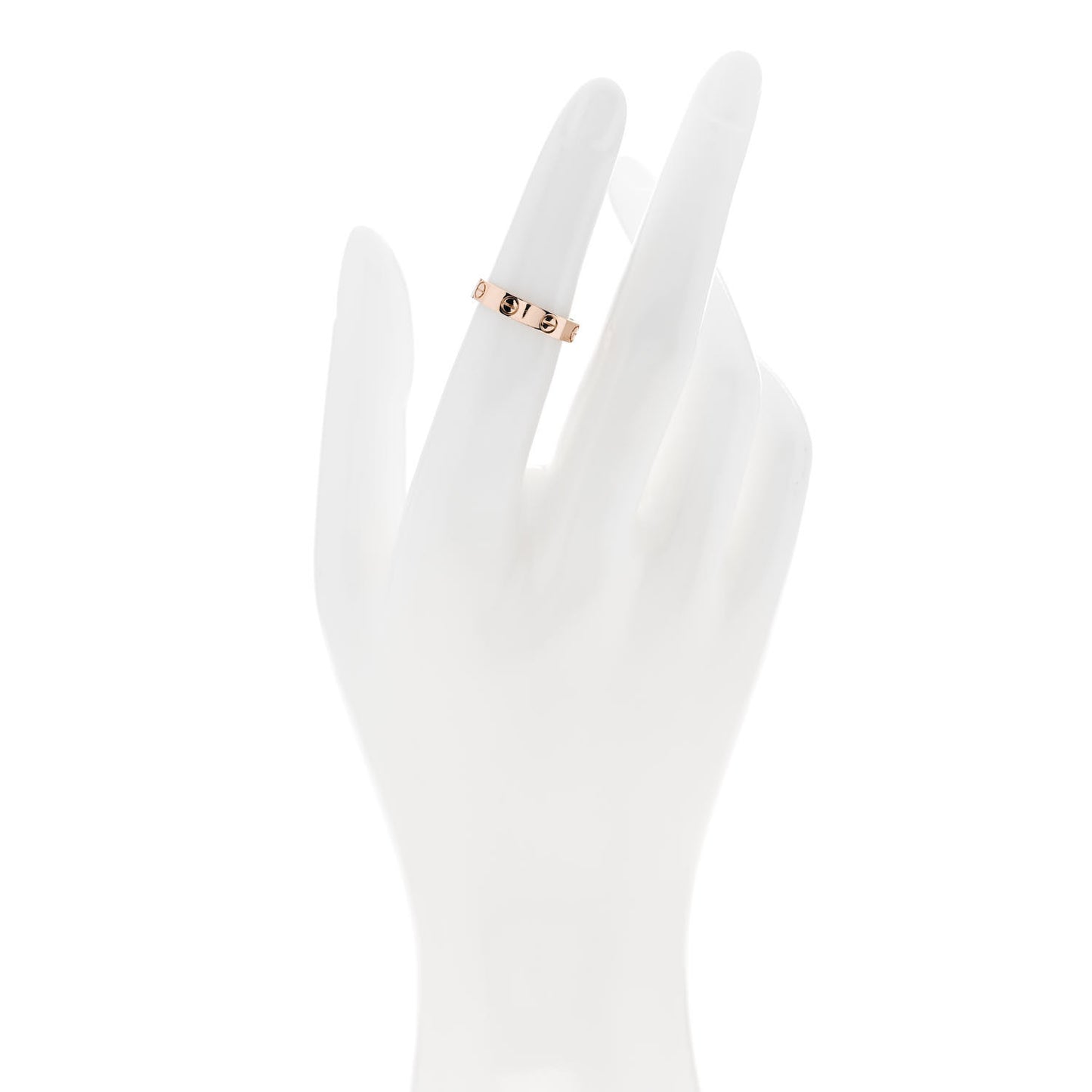 18K Pink Gold 3.5mm LOVE Wedding Band Ring 49 5