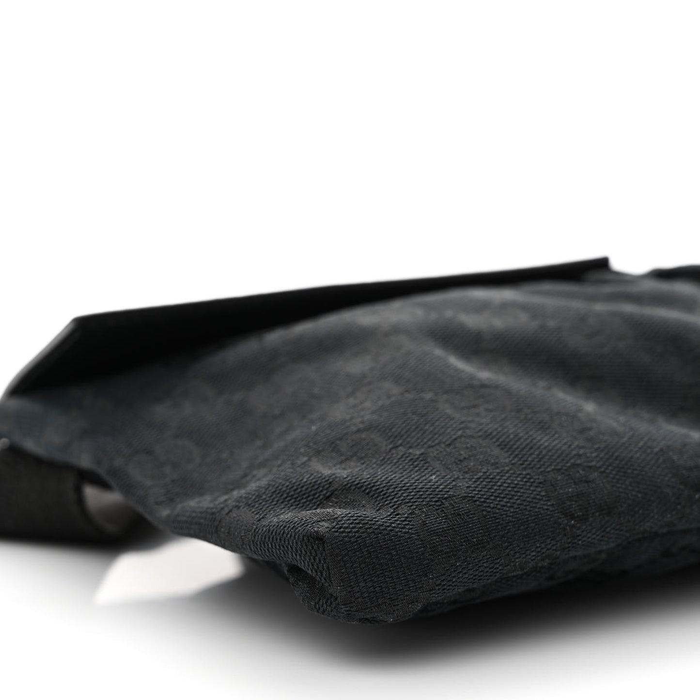 GG Monogram Double Pocket Belt Bag Black