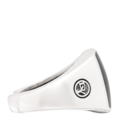 David Yurman Sterling Silver Black Onyx Signet Ring 57 8 3 of 5