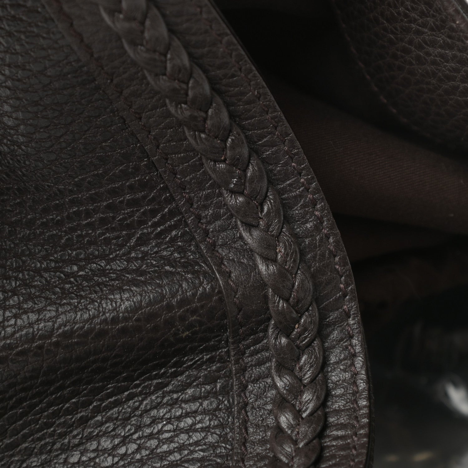 Gucci Pebbled Calfskin Medium Shoulder Bag Brown 12 of 12