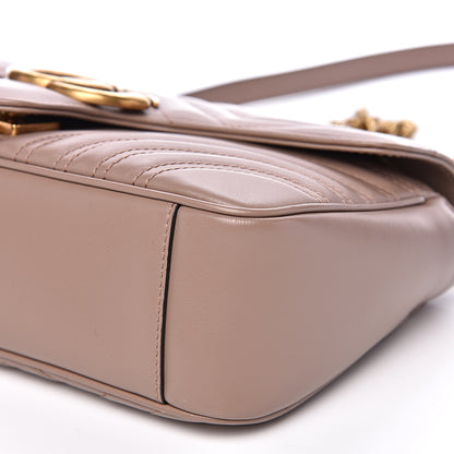 Gucci Calfskin Matelasse Small GG Marmont Shoulder Bag Porcelain Rose 9 of 9