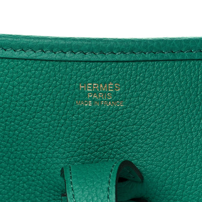 Hermes Taurillon Clemence Evelyne III PM Vert Vertigo 5 of 10