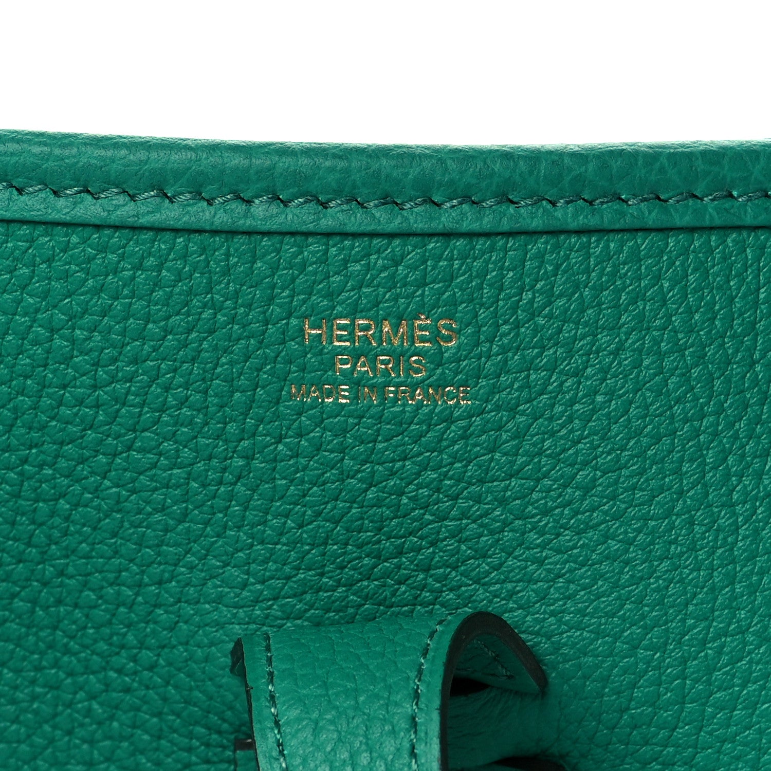 Hermes Taurillon Clemence Evelyne III PM Vert Vertigo 5 of 9