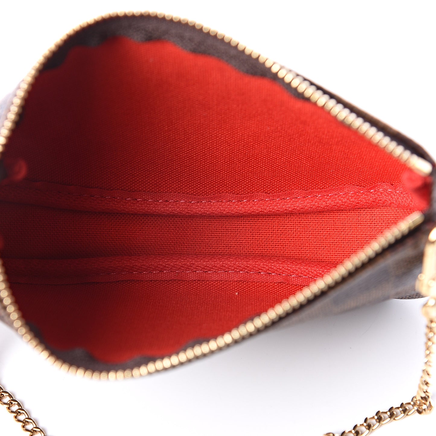 Damier Ebene 2019 Christmas Animation Mini Pochette Accessories Red