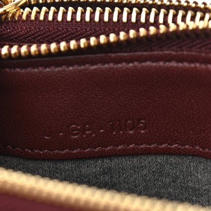 Celine Lambskin Large Trio Crossbody Bag Burgundy 7 of 11