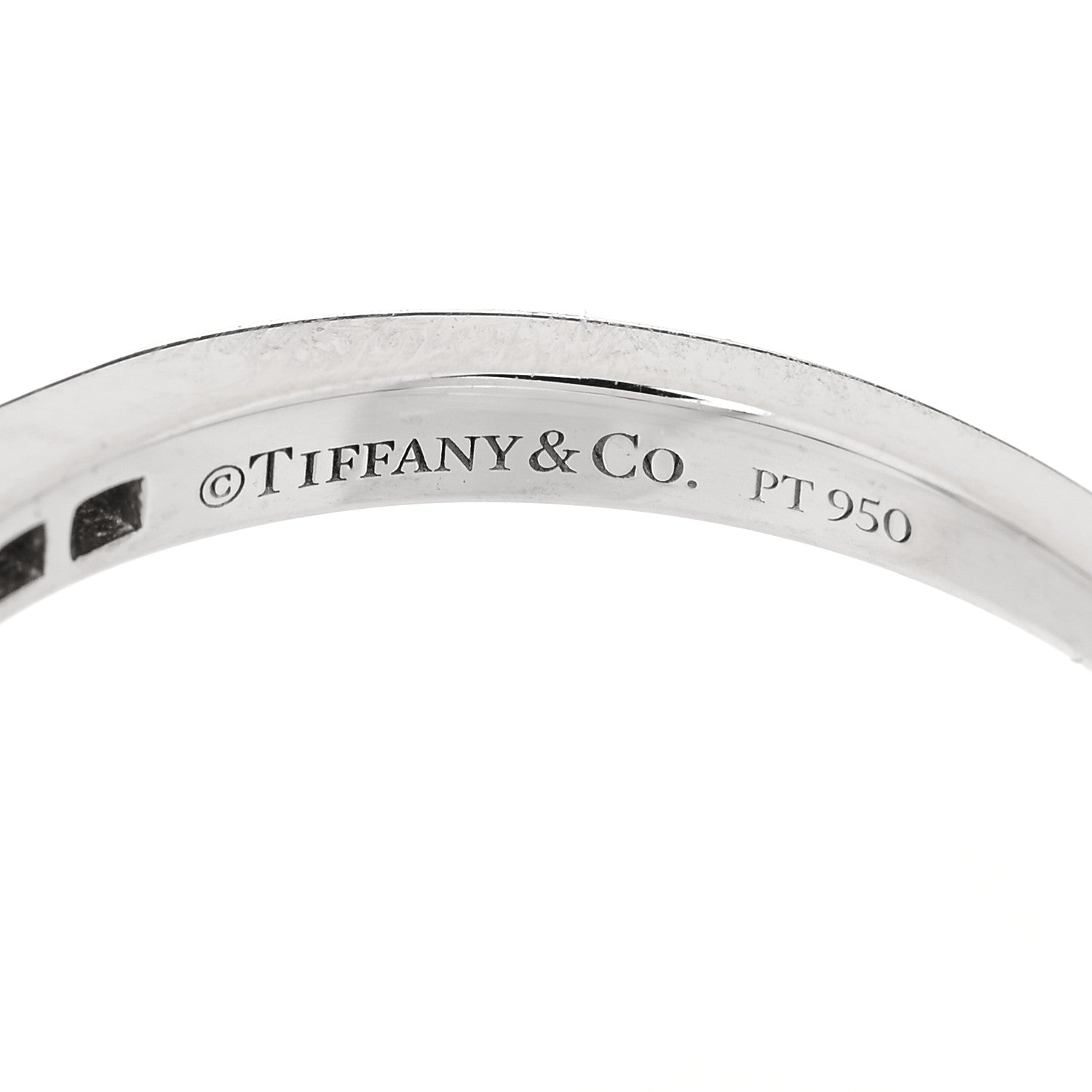 Tiffany Platinum Diamond .55ct Soleste Round Brilliant Engagement Ring 53 6.5 6 of 7