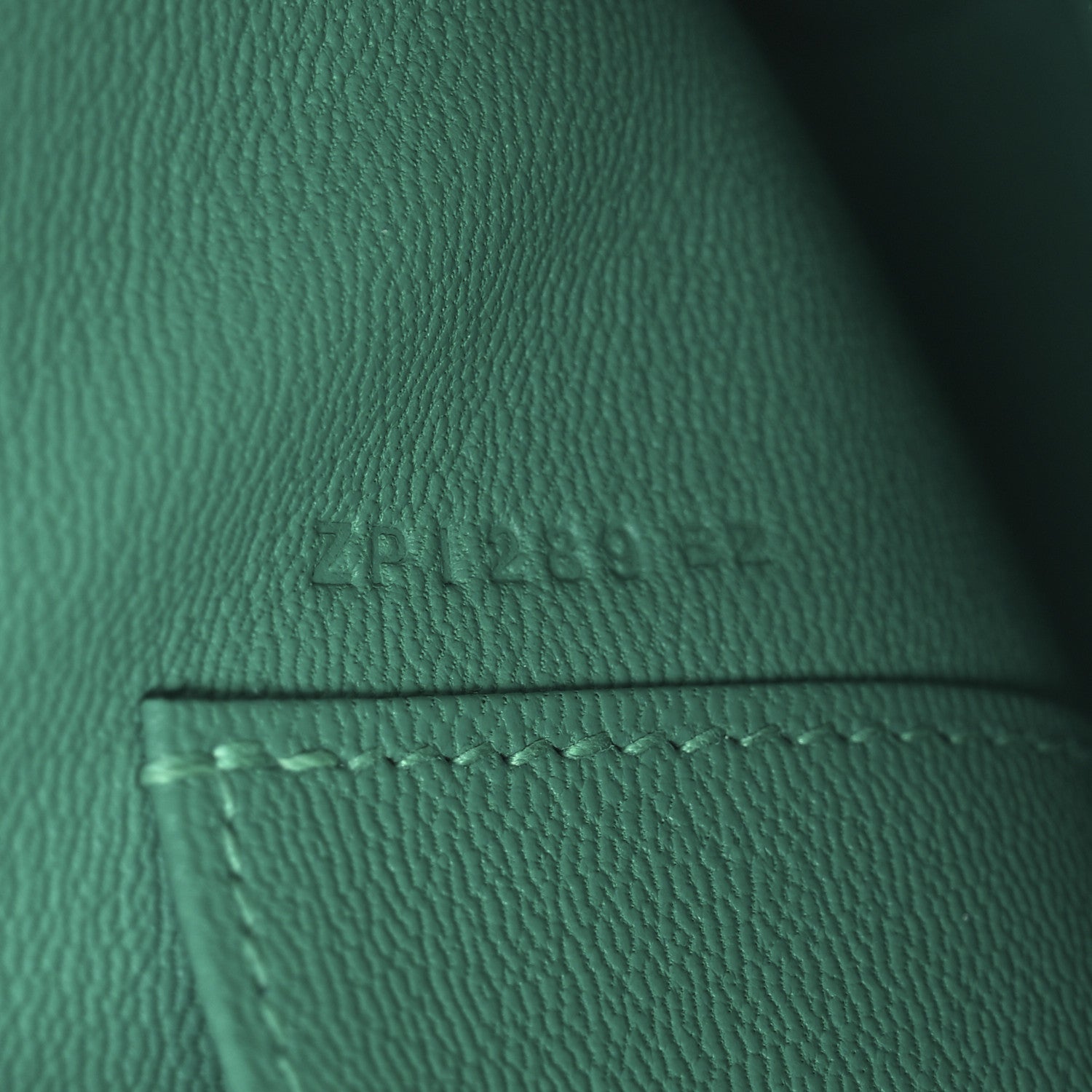 Hermes Shiny Porosus Crocodile Kelly Cut Pochette Vert Jade 7 of 12