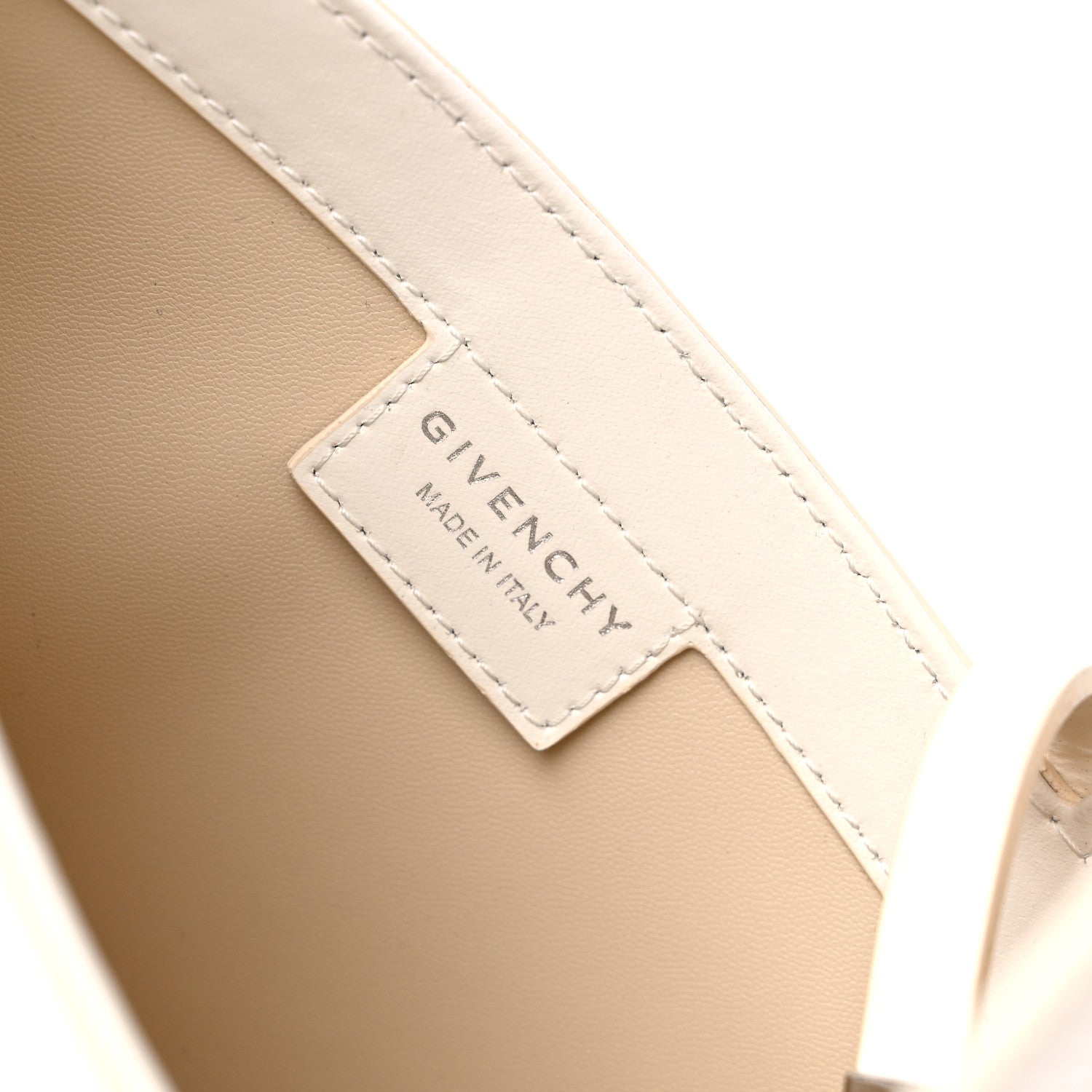 Givenchy Box Calfskin Small Cut Out Shoulder Bag Ivory 7 of 14