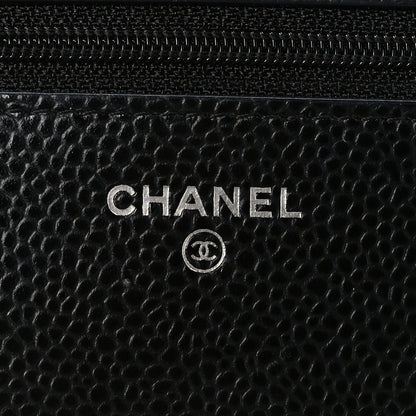 Chanel Caviar Quilted Wallet on Chain WOC Black 6 of 10
