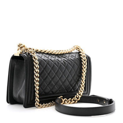 Chanel Caviar Quilted Medium Boy Flap Black 3 of 10