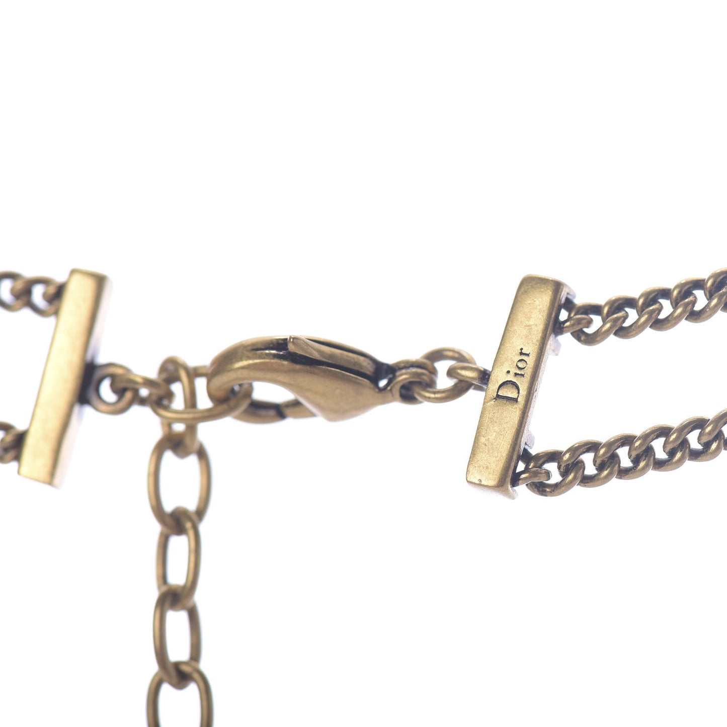 Metal J'Adior Choker Necklace Aged Gold