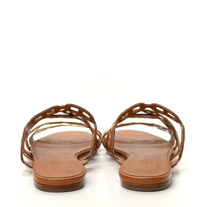 Hermes Nappa Thalassa Sandals 37 Beige Doré 7 of 11