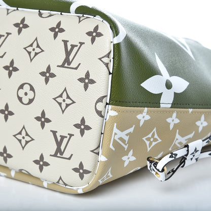 Louis Vuitton Monogram Giant Neverfull MM Kaki 9 of 9