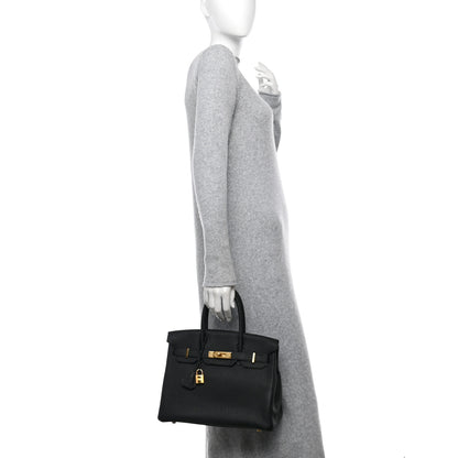 Hermes Togo BIRKIN 30 Black 2 of 14