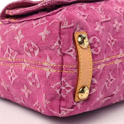 Louis Vuitton Denim Baggy PM Fuchsia 7 of 8