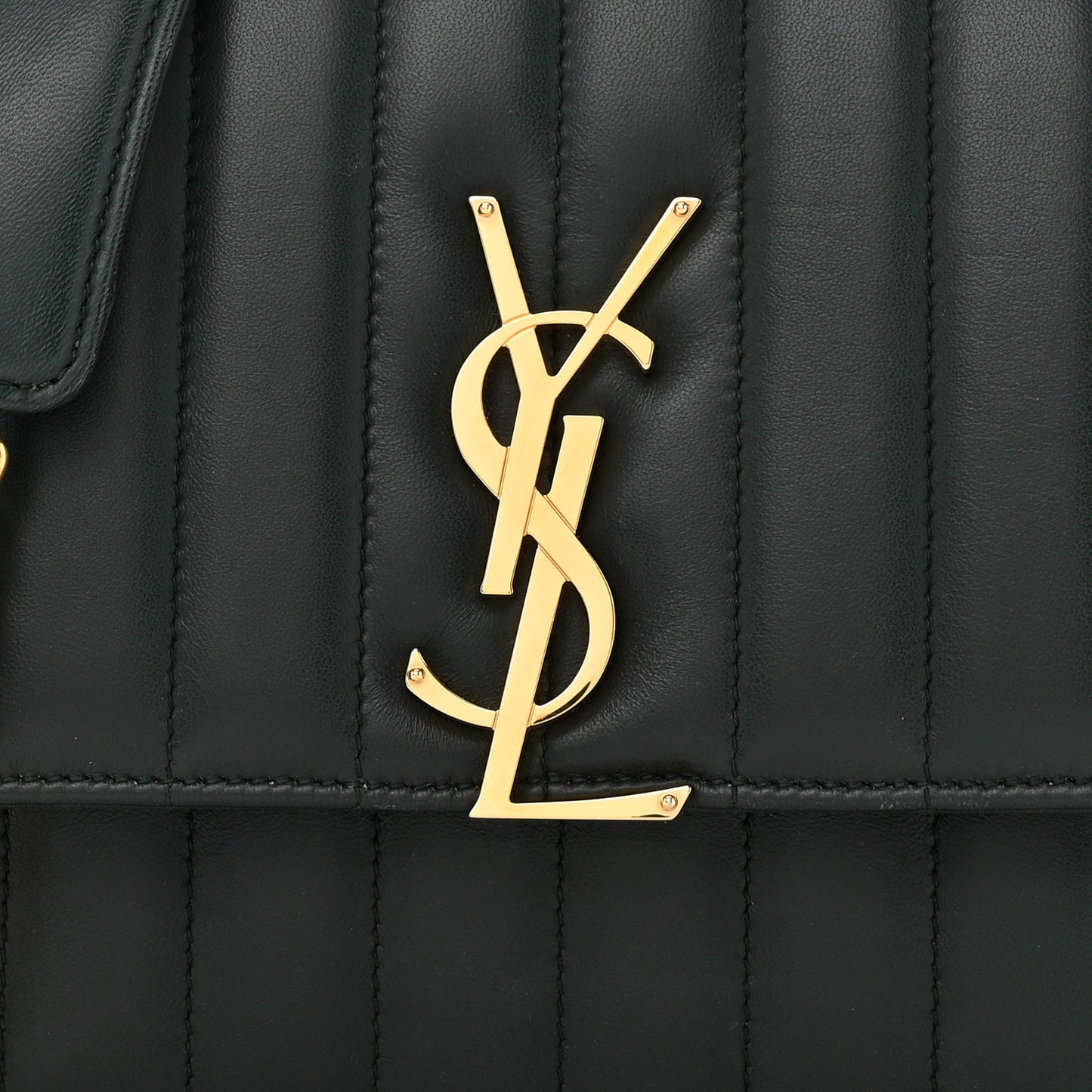 Lambskin Matelasse Monogram Medium Vicky Chain Bag Algae