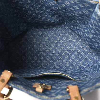 Louis Vuitton Monogram Denim Onthego MM  Blue 5 of 9