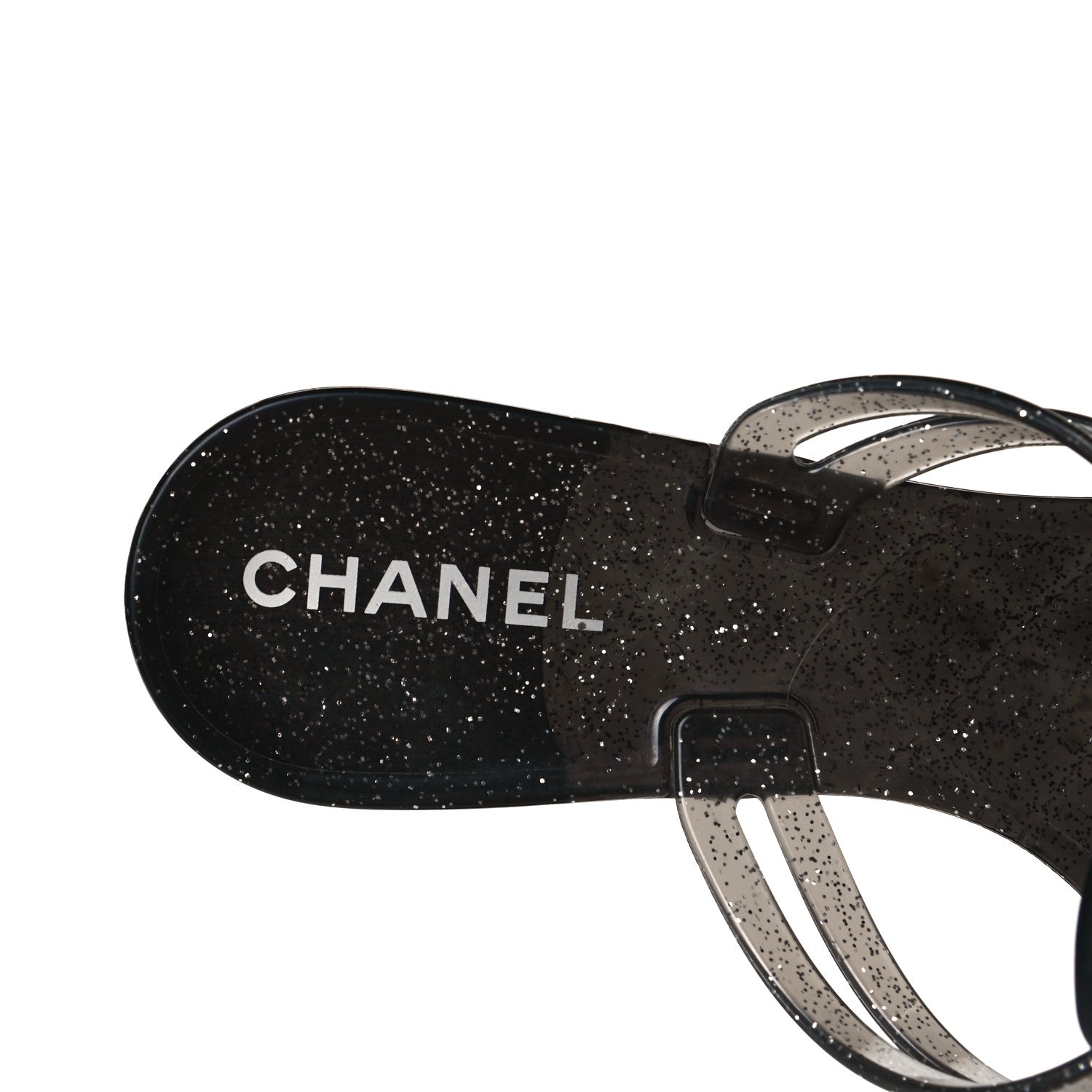 Chanel Jelly Quilted Camellia Thong Sandals 39 Black 4 of 7