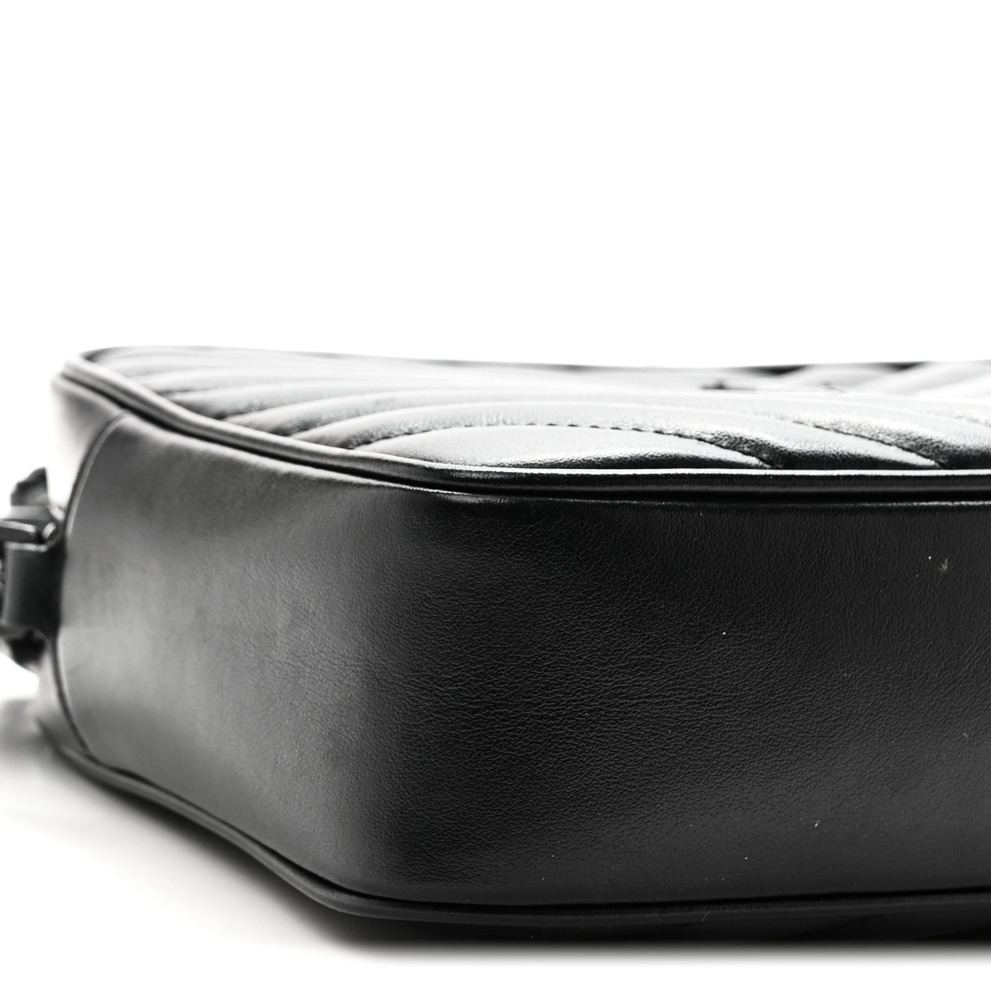 Calfskin Matelasse Monogram Monochrome Lou Camera Bag Black