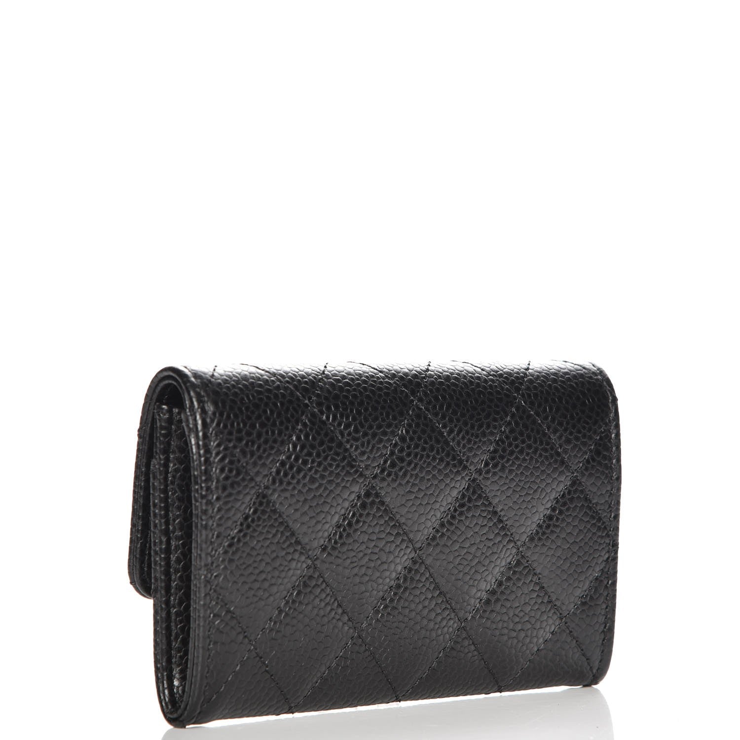 Chanel Caviar Quilted Flap Card Holder Black 3 of 9