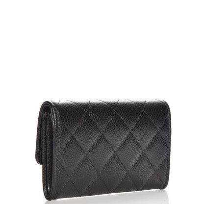 Chanel Caviar Quilted Flap Card Holder Black 3 of 9