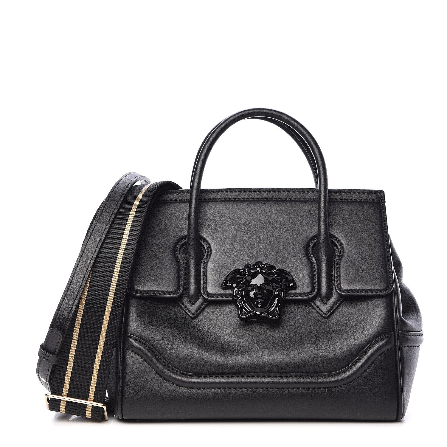 Versace Calfskin Medium Palazzo Empire Bag Black 1 of 16