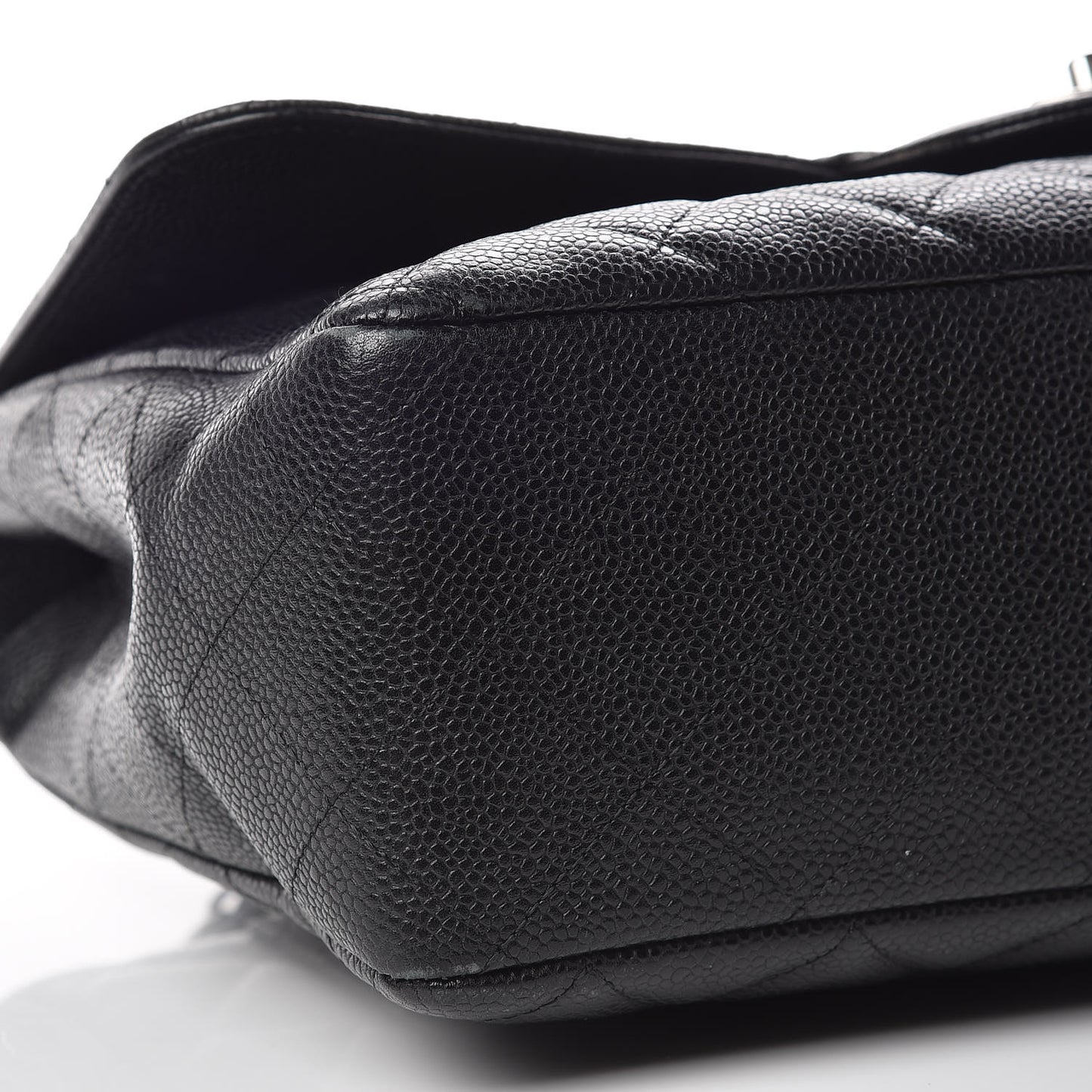 Caviar Quilted Jumbo Single Flap Black