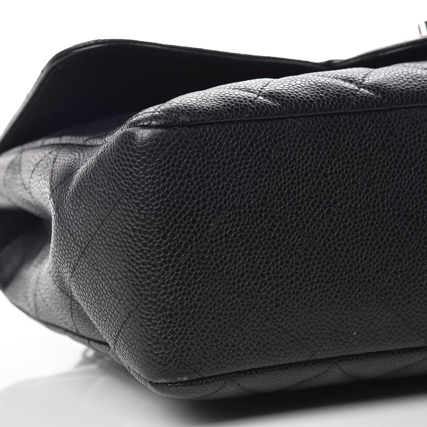 Chanel Caviar Quilted Jumbo Single Flap Black 15 of 23