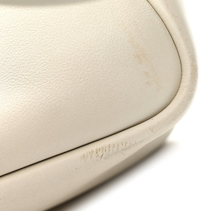 Prada Soft Calfskin Medium Darling Shoulder Bag White 10 of 11