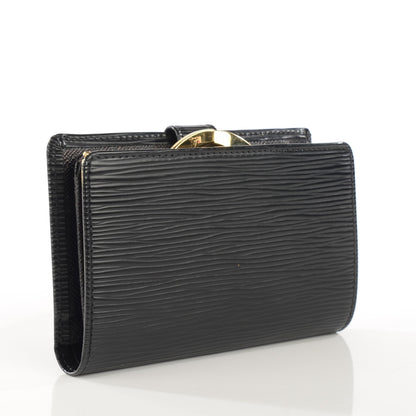 Louis Vuitton Epi French Purse Wallet Black 3 of 7