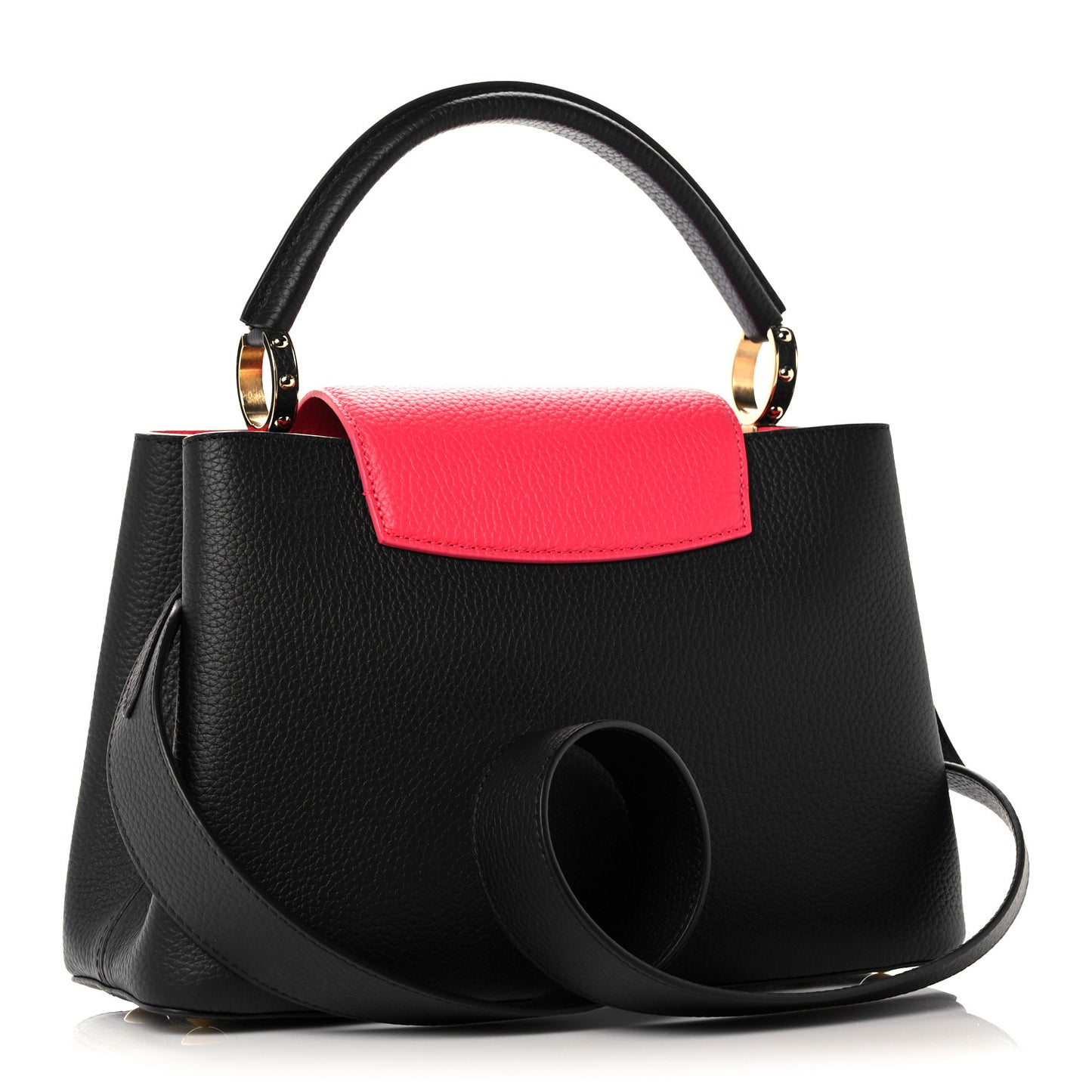 Taurillon Capucines PM Black Rose Berlingot