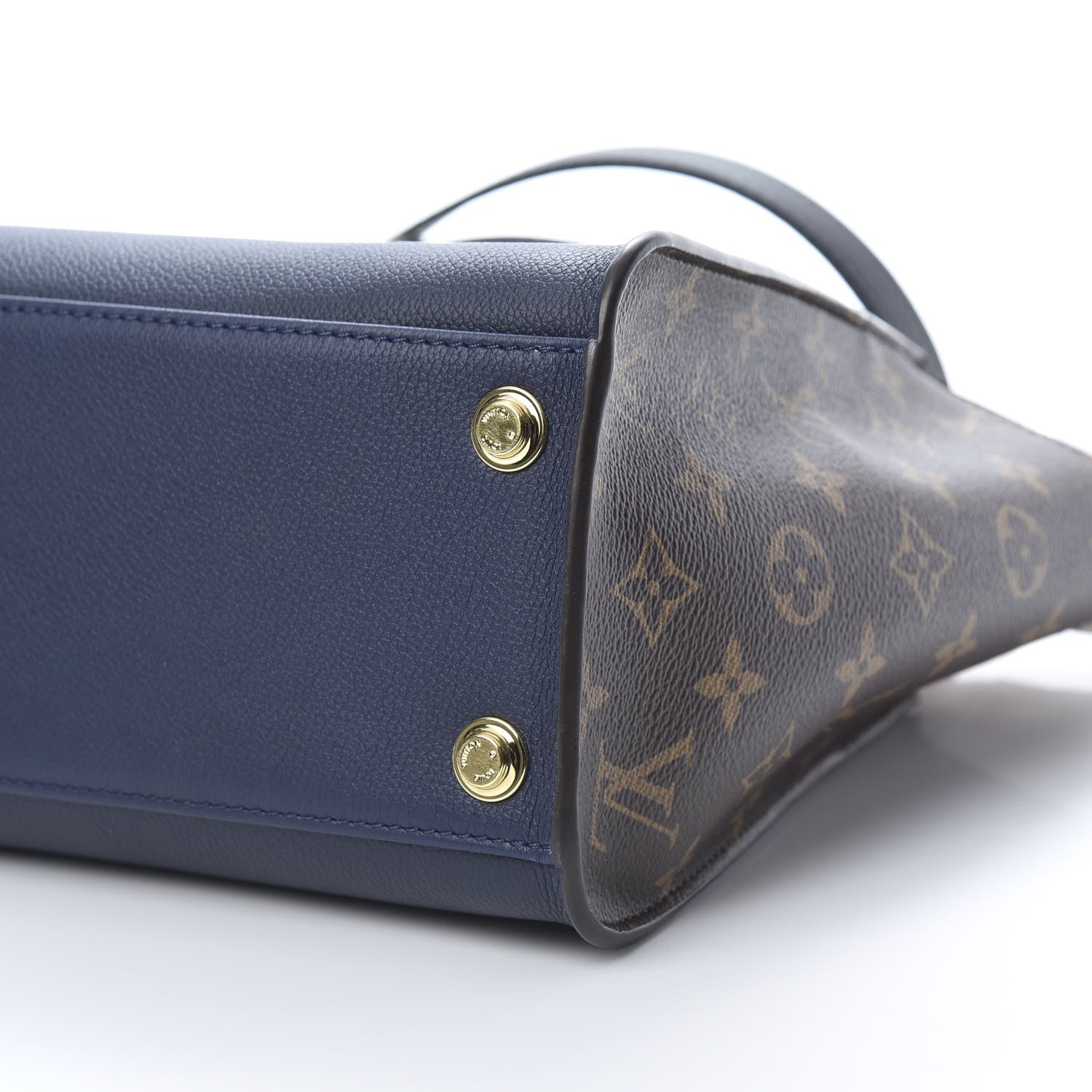 Louis Vuitton Calfskin Monogram On My Side Marine 10 of 10