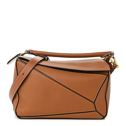 Loewe Calfskin Small Puzzle Bag Tan 1 of 9