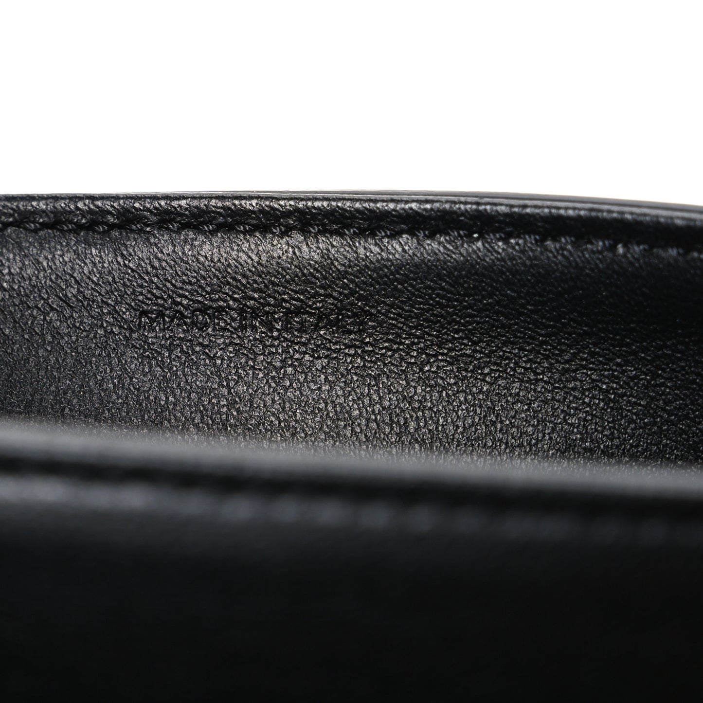 Canvas Calfskin Triomphe Embroidered Teen Triomphe Bag Black