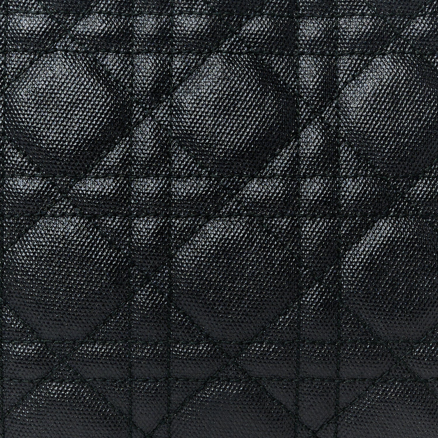 Christian Dior Coated Canvas Cannage Panarea Pouch Black 8 of 8