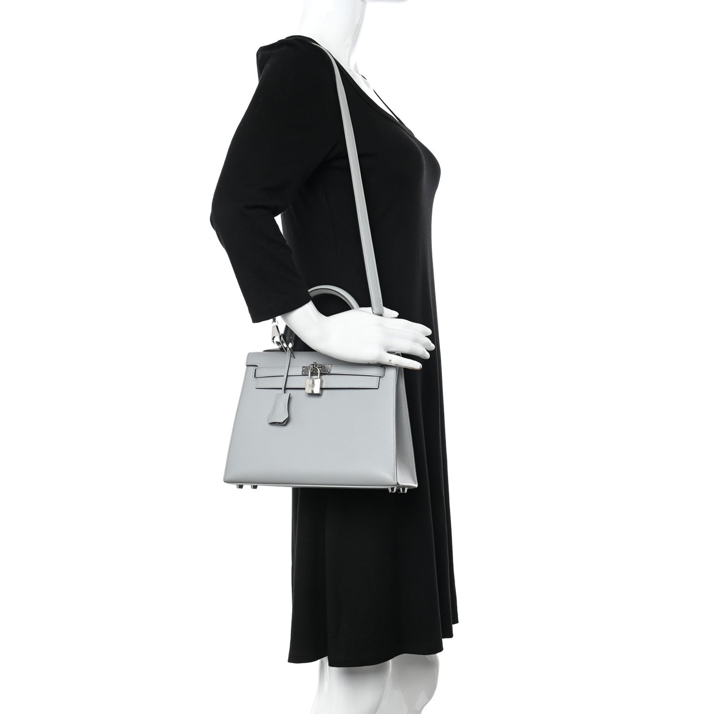Epsom Kelly Sellier 25 Bleu Glacier