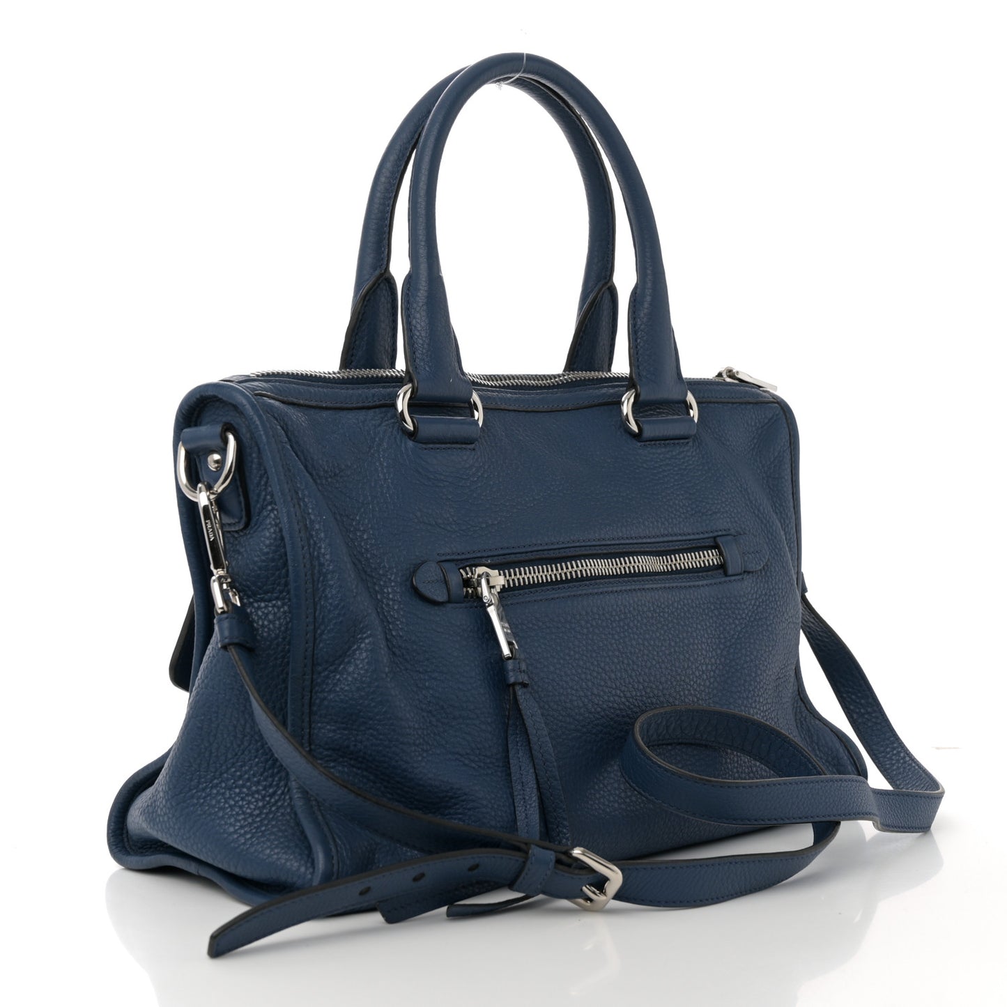 Vitello Daino Shopping Satchel Inchiostro