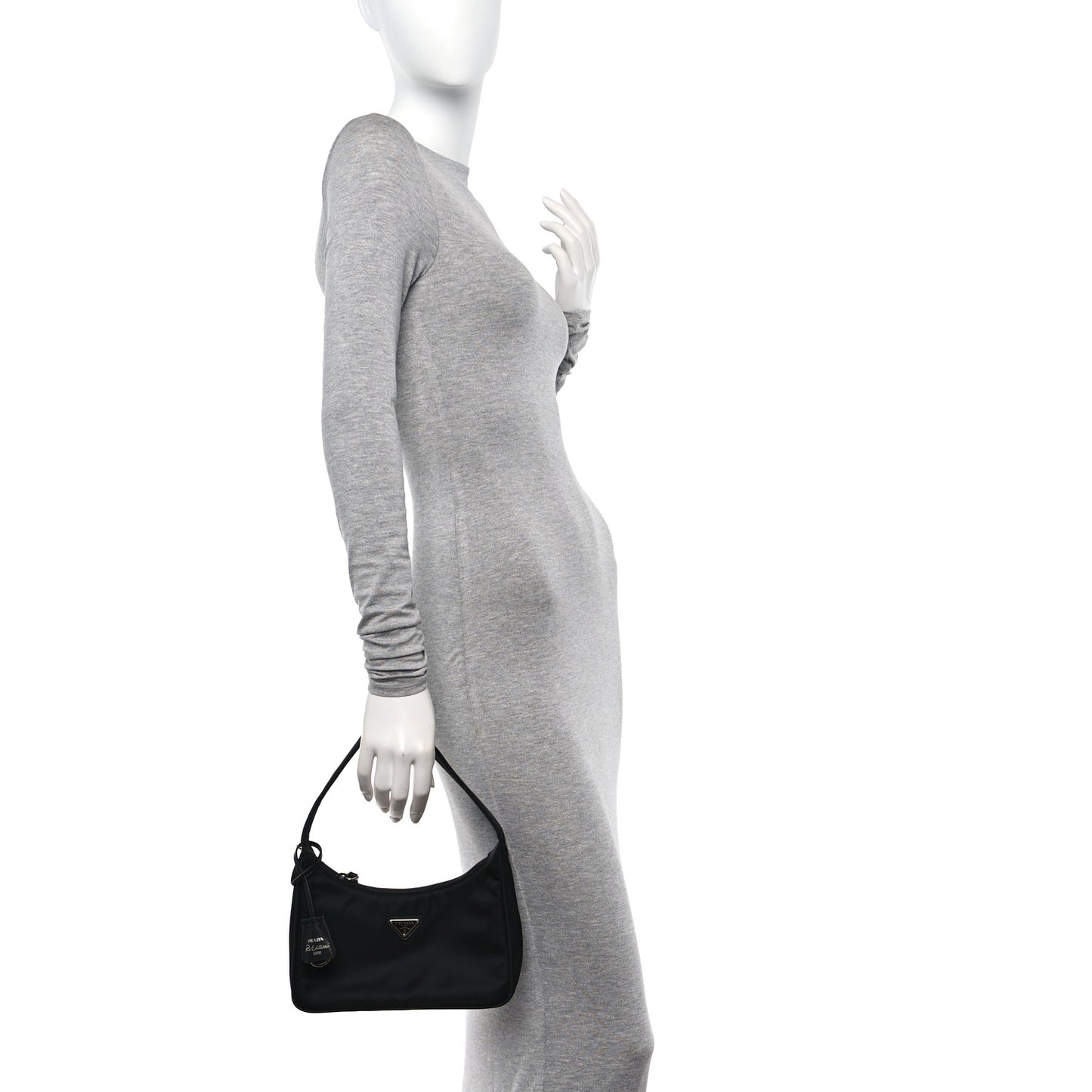 Tessuto Nylon Mini Re-Edition 2000 Bag Black
